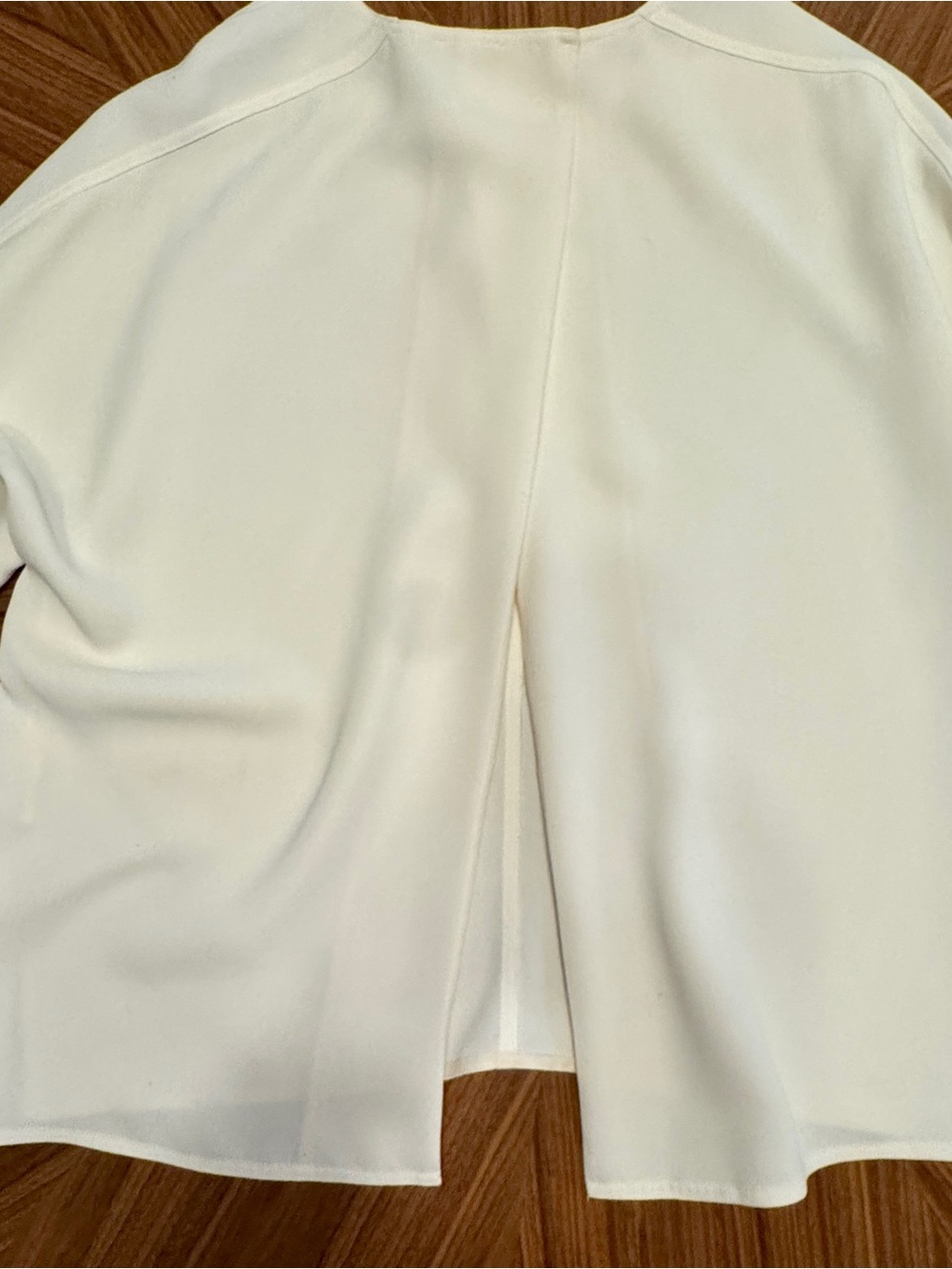 Vince Cream Suede-Look Top